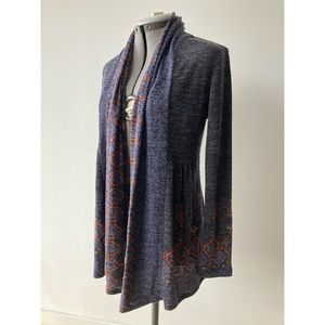 Dark Blue Patterned Sweater